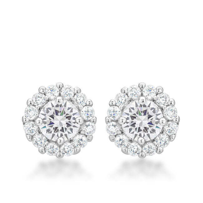 Holiday Wreath Champagne Crystal Earrings 25$